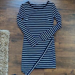 Striped mini dress